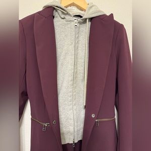 Veronica Beach Scuba Blazer with Hoody Insert